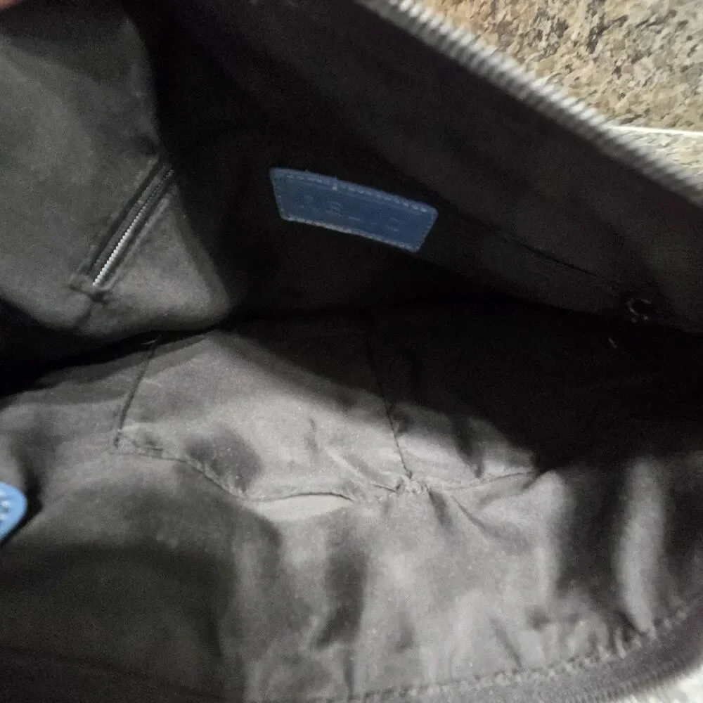 RELIC Crossbody Faux Leather Handbag Butterfly Applique Black & White - Picture 7 of 8